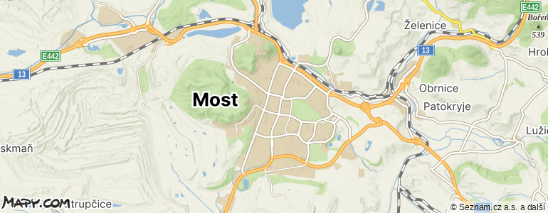 Mapa místa inzerátu — Most