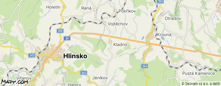 Mapa místa inzerátu — Kladno