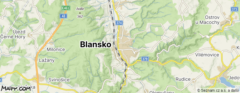 Mapa místa inzerátu — Blansko