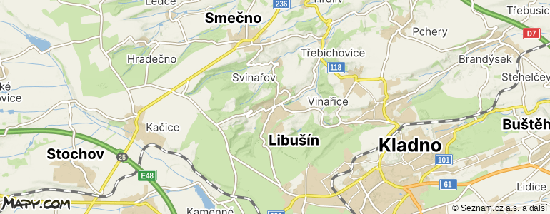 Mapa místa inzerátu — Libušín