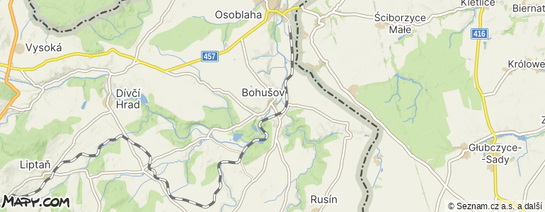 Mapa místa inzerátu — Bohušov