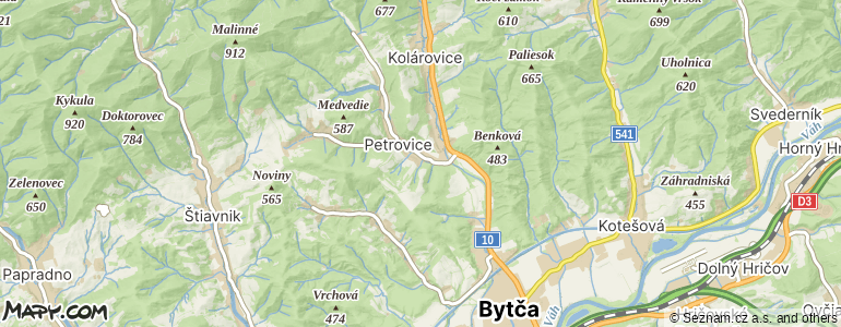 Mapa místa inzerátu — Petrovice
