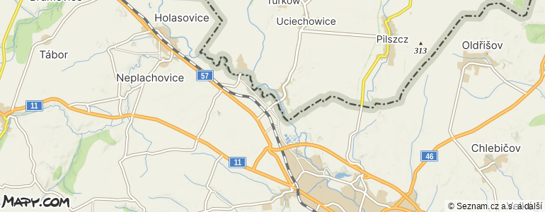 Mapa místa inzerátu — Opava - Vávrovice