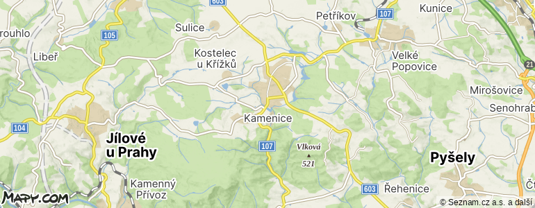 Mapa místa inzerátu — Kamenice