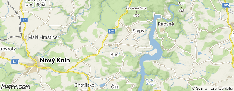Mapa místa inzerátu — Buš