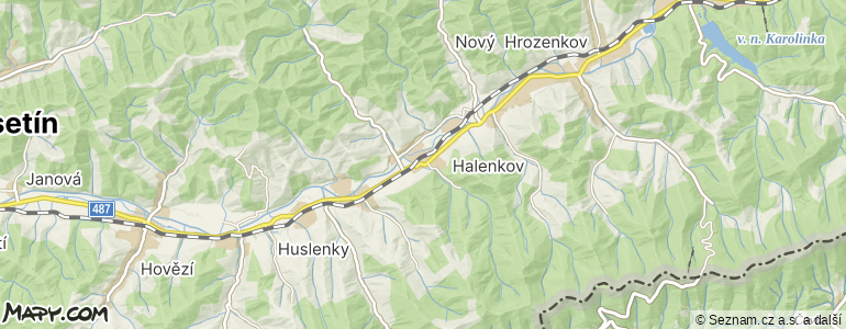 Mapa místa inzerátu — Halenkov