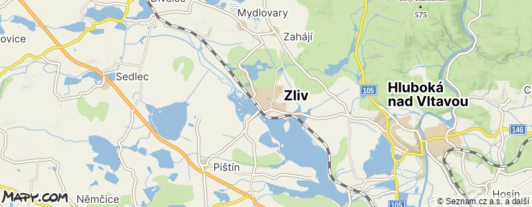 Mapa místa inzerátu — Zliv