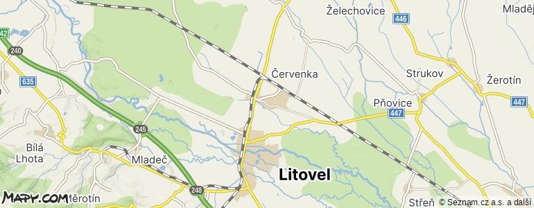 Mapa místa inzerátu — Červenka