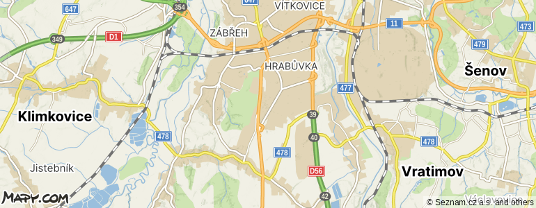 Mapa místa inzerátu — Ostrava - Bělský Les