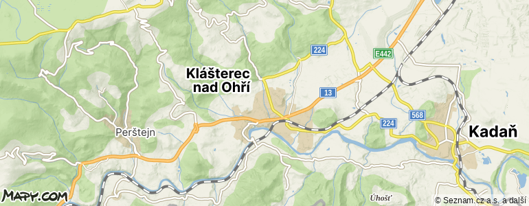 Mapa místa inzerátu — Klášterec nad Ohří