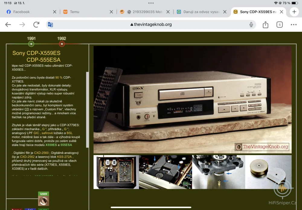 Sony CDP-X559Es