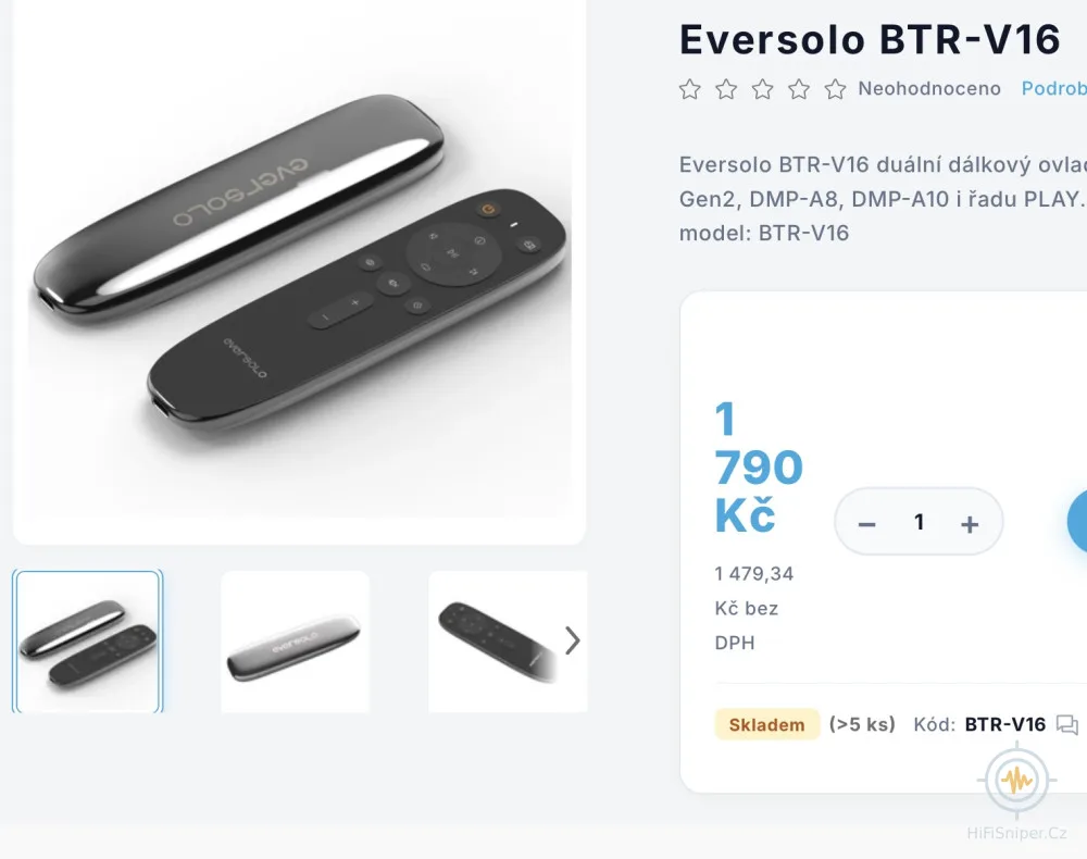 Eversolo Dálkové ovládání
