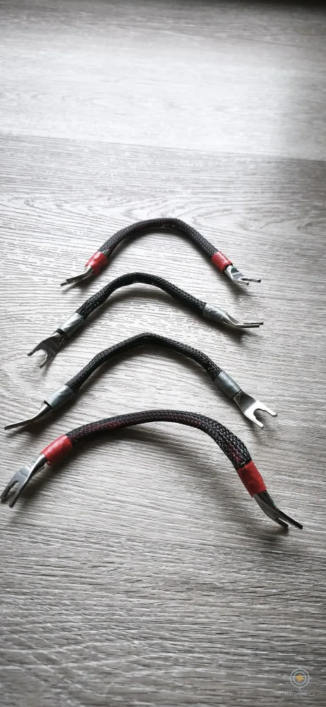 WIRE JUMPERS DIY - čisté stříbro, rhodiové koncovky