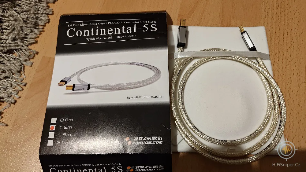 Oyaide Continental 5S audio USB kabel 1,2m