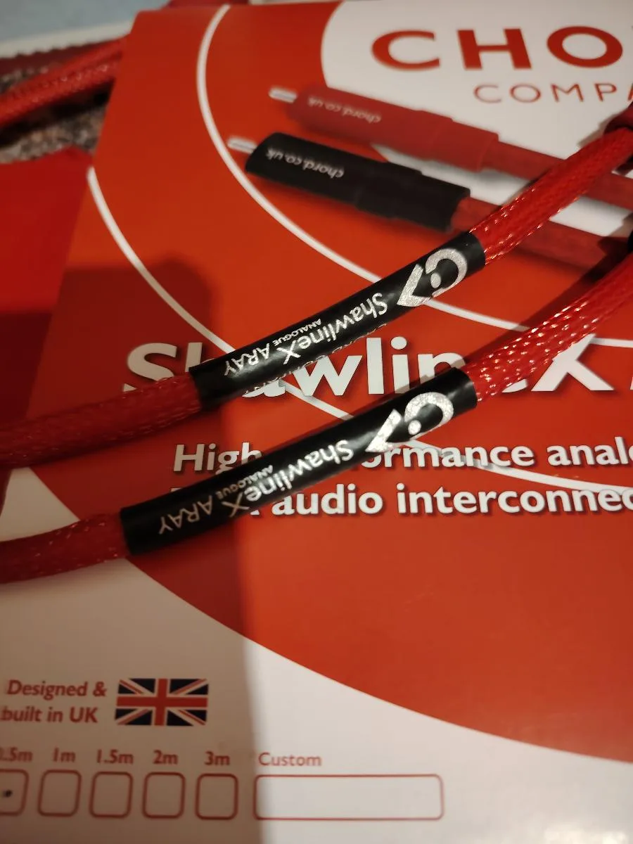 Chord ShawlineX ARAY RCA na RCA 0.5m nový