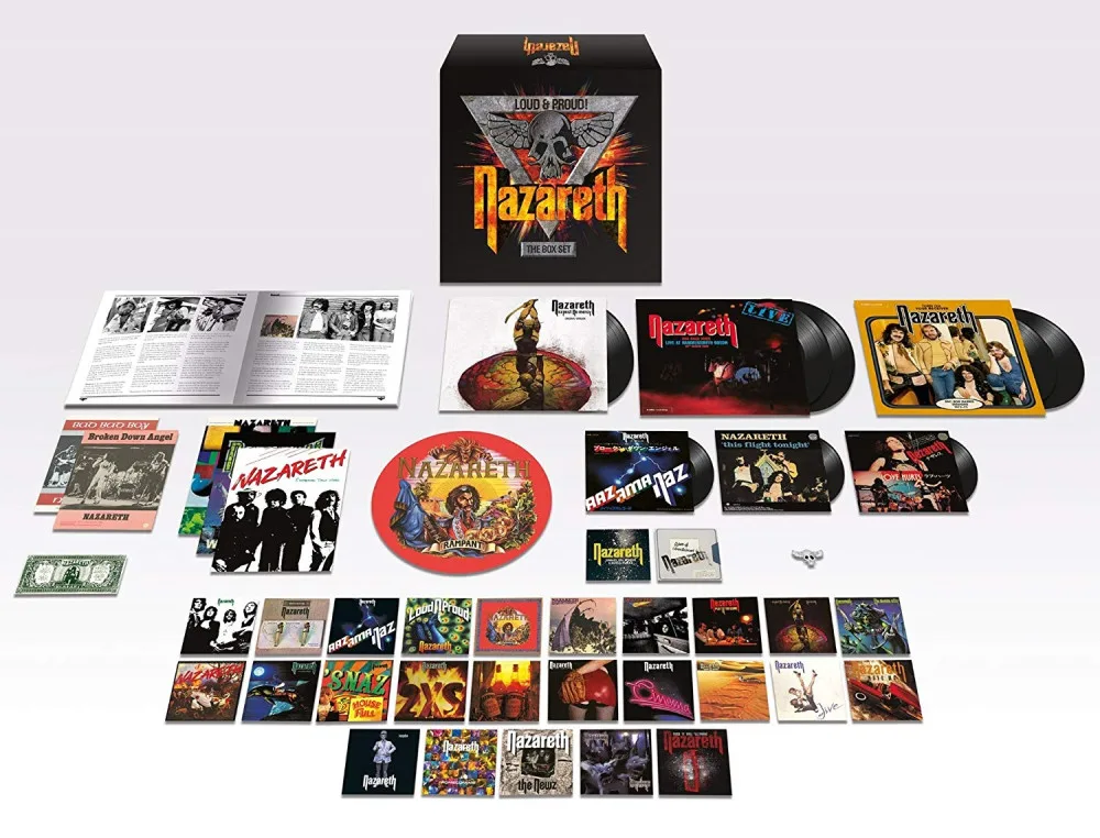 Nazareth Loud Proud Anthology Box 32cd 6lp 3x7