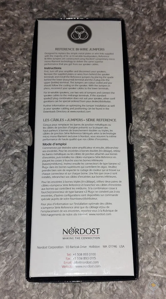 Nordost Bi-Wire Reference Jumpers
