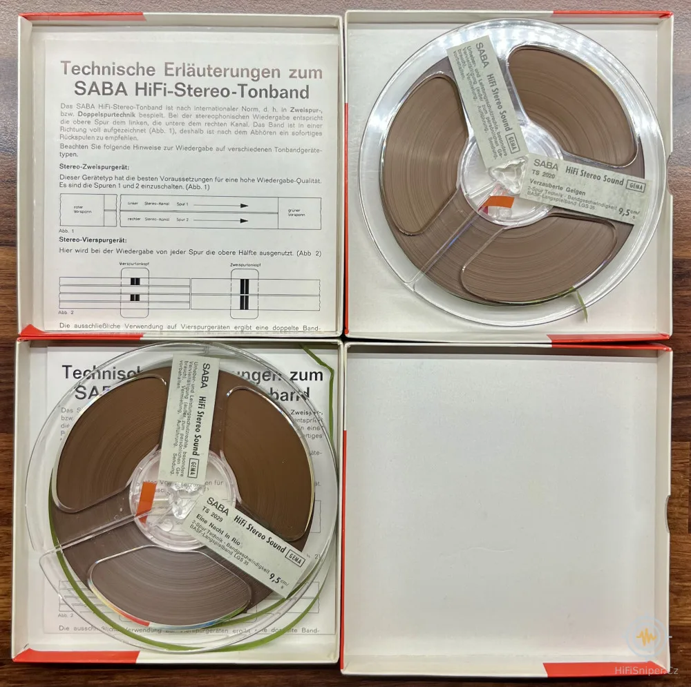Saba hifi magnetofonové pásky