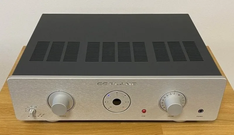 Copland CSA 70 High-End Audio integrovaný zesilovač, phono/gramofonový MM předzesilovač a převodník/DAC stříbrný