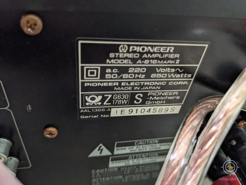 Pioneer Zesilovač Pioneer A 616 Mark II